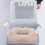 office chair cushion Soft polyester whoopie cushion Pink For Interior Use Rectangle Soft 1