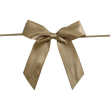 Satin Ribbon Bowknot for Box Wrapping, Wedding Decoration Bow, All-Purpose Gift Wrapping Ribbon with Ties, Gift Wrapping Supplies, 1 Bow Red Gold