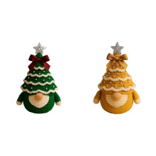 6" DIY Crochet Ornament Kit with Yarn for Beginners – Christmas Tree Decor Doll Hanging Ornaments, Compatible with All Hooks