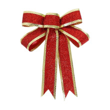 Lazos de terciopelo para árbol de Navidad, rojo8