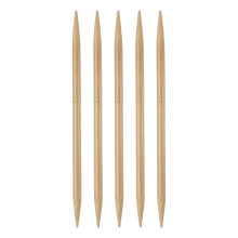 Bamboo Double-Pointed Knitting Needles, 20cm, 6mm, 5pcs, Carbonized Bamboo – Compatible with Handmade DIY Yarn Projects