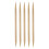 Stickor i bambu med dubbla spetsar, 6 mm, 5-pack 1