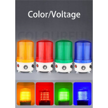 Volume Control Indicator Light with Rotating Beacon and Adjustable Decibel Yellow