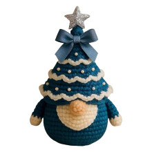 6IN DIY Crochet Christmas Tree & Santa Doll Kit for Beginners – Easy Learn-to-Crochet Craft, Holiday Ornament Decor – Compatible with Standard