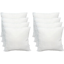 Vložky do vankúša, biely polyester, 18x18 palcov