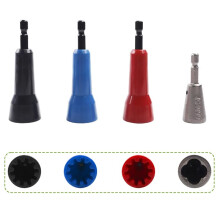 4-Delige Set Draadverdraaiers, Snelle Draadverdraaiers met 1/4" Boorkop, Professionele Accessoires voor Elektriciens, Geschikt voor Boormachines en