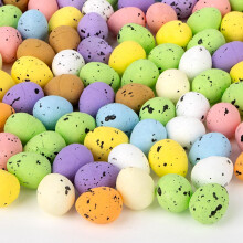 Mini uova di Pasqua in schiuma - Multicolore, 200 pezzi