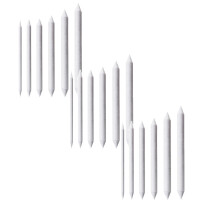 Set van 6 witte papieren mengstiften – diverse maten voor kunstenaars