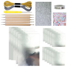 Foliopaperiarkit kohokuviointityökaluilla 15 kpl