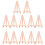 Wooden Mini Display Easel Natural Tripod Stand12Pack 1