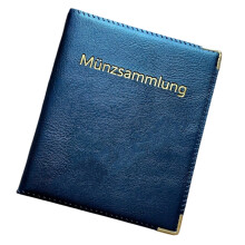 Myntalbum i PU-läder med 150 genomskinliga fickor, 30 mm