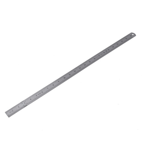 2X Stainless Metal Measuring Straight Ruler 60cm 1