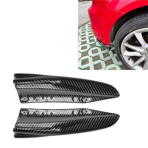 Car Rear Bumper Lip Diffuser for  A3 S3 8V Hatchback Version 2013-2016 Bumper Side Spoiler Air Vent Canard Splitter 1