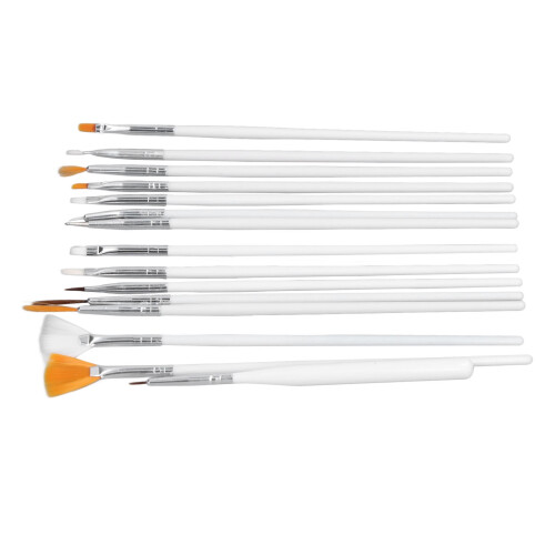 Lebensmittelechtes Tortendekorationspinsel-Set, 15-teilig 1