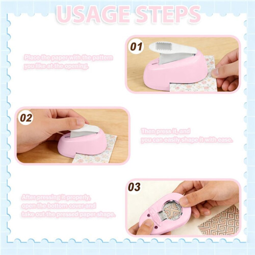 Punch Tool 2x18cm Round Hole for Scrapbooking & DIY Projects Stamp Embossing Machine 2