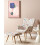 Beliani Wingback Chair VEJLE with Footstool Fabric Light Beige 2