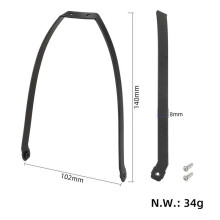 Hinterradkotflügel mit Rücklicht und Halterung für 4 Pro Scooter, Hinterradkotflügel-Baugruppe für Mijia 4 Pro Elektroroller