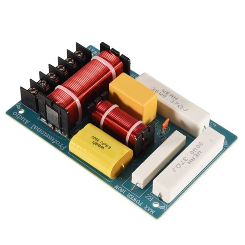 4X 200W Speaker Crossover 2 Way High-Low 8 Ohm Frequency Divider for 10 Inch Speaker 1