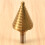 Step Drill Cone Drill Bits, High Speed Steel 10 Steps 1/4 to 1-3/8 inch 7