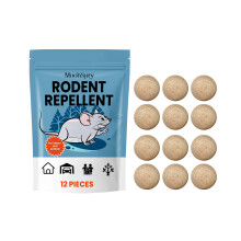 Pack de 12 Répulsifs Rongeurs - Répulsif naturel pour la maison, le garage et le jardin