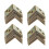 Metal Shelf Support 90 Degree Right Angle Bracket 48Pcs Brass Tone 2