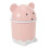 2X  Cute Desktop Trash Desktop con Coperchio  Paper Flip Plastic Trash Can 2
