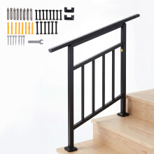 Garden Sanctuary 1-2 Steps Outdoor Railing Metal Stair Handrail