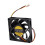 2pcs 70X70mm 12V 3-Pin PC Computer Case CPU  Brushless Cooler Cooling Fan Black 9