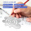 Round Leather Cutting Tools Metal Corner Cutting Ruler Circle for DIY Leathercraft Working Drawing Leather Projects A 4