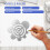 Round Leather Cutting Tools Metal Corner Cutting Ruler Circle for DIY Leathercraft Working Drawing Leather Projects A 6