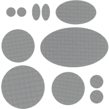 Reparaturflicken selbstklebend und wasserfest 11 Stk Grey