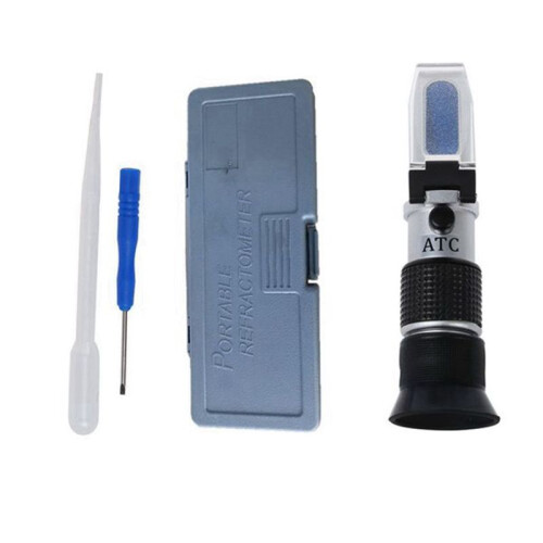 3X REFRACTOMETER - Refractometer 0-90% Brix, Sugar Level 1