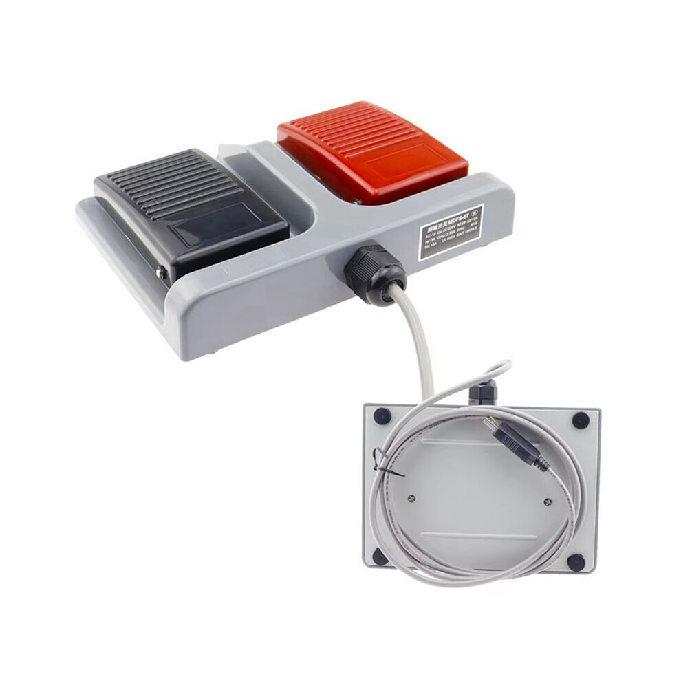 Фото - Вимикач Jojomino Modernizowany Przełącznik Nożny MDFS-67 Podwójny Przełącznik Nożny z Przewodem 10A/220V AC, Samoczynnie Resetujący, Kucie i 