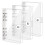 9 Pack A6 Transparent Soft PVC 6 Ring Binder Cover Clear Binder Notebook Cover A6 Binder for Refillable Notebook 2