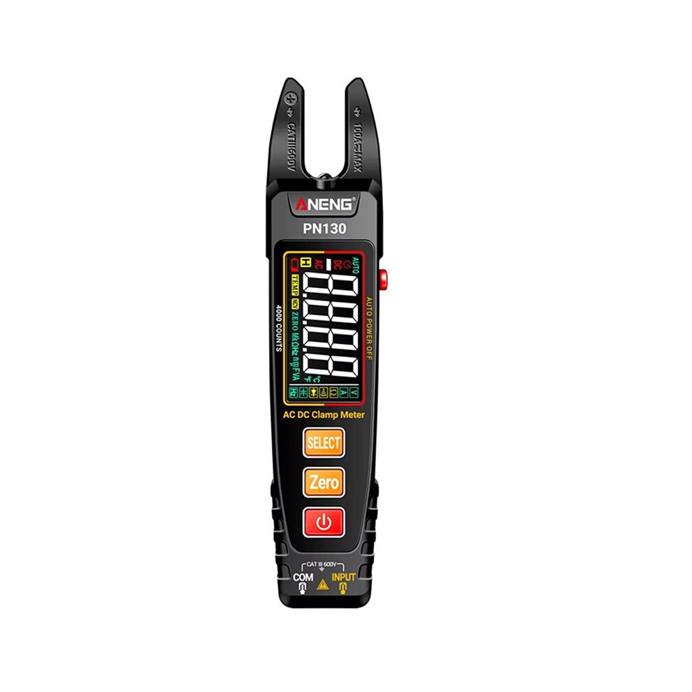 Aneng Clamp Meter Digital Multimeter Aneng Pn130 4000 Counts Ac/ Voltage Capacitance Ncv Ohm Voltage Current Meter Hz Test 6032794250952