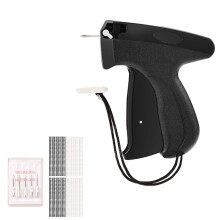 Quick Clothing Fixer, Stitch Gun with Case, 1000 Black & White 5mm Fasteners