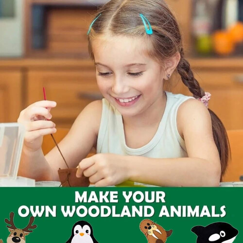 Kit de cusut cu animale polare pentru copii cu vârsta de peste 5 ani - DIY 1