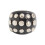 Trendiger offener Unisex-Ring im Retro-Stil, mit-Schwarz 1