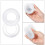 4Pcs Patio Table Umbrella Hole Ring Plug, Silicone Pool Umbrella Sleeve Stabilizer,Umbrella Table Ring Hole Insert White 3