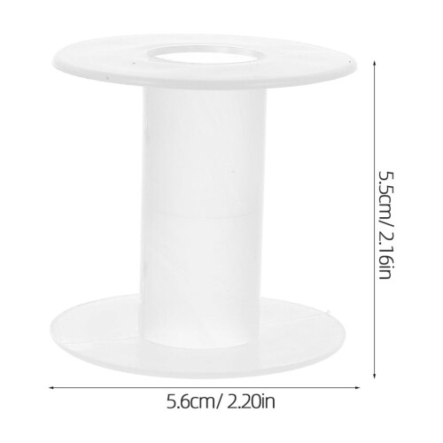 10er-Packung transparente Kunststoff-Drahtspulen 1