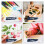 Aquarelkaarten, blanco vierkant, wit karton, 50 stuks 3