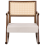 Beliani Rocking Chair RYA Wood Brown/ Light Beige 5