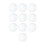 Γυάλινα πλακάκια Cabochons Dome 30mm στρογγυλά με επίπεδη επιφάνεια 10 τεμάχια 3