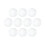 Γυάλινα πλακάκια Cabochons Dome 30mm στρογγυλά με επίπεδη επιφάνεια 10 τεμάχια 5