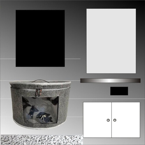 2X Hat Box Organizer Round Travel Hat Boxes Foldable Hat Storage Bag with Dustproof Lid Large Hat Storage Box D 2
