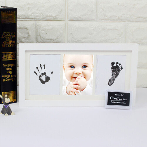 Holz Bilderrahmen für Babyabdrücke 1