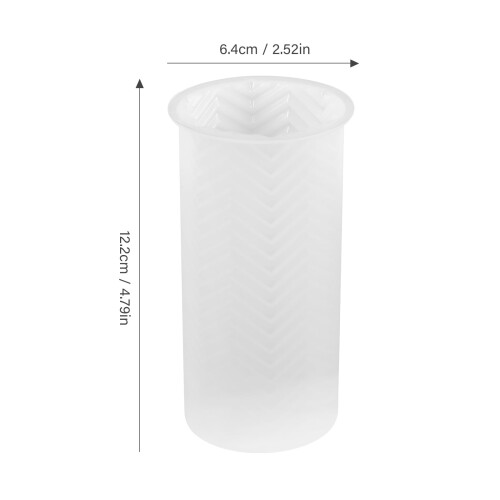 Cylinderform i silikon, ljus, 12,2x6,4 cm 1