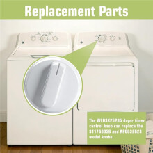 2 Stuks WE03X25285 Timerbedieningsknoppen voor GE Hotpoint-Droger, Vervanging voor PS11763058 en AP6032623