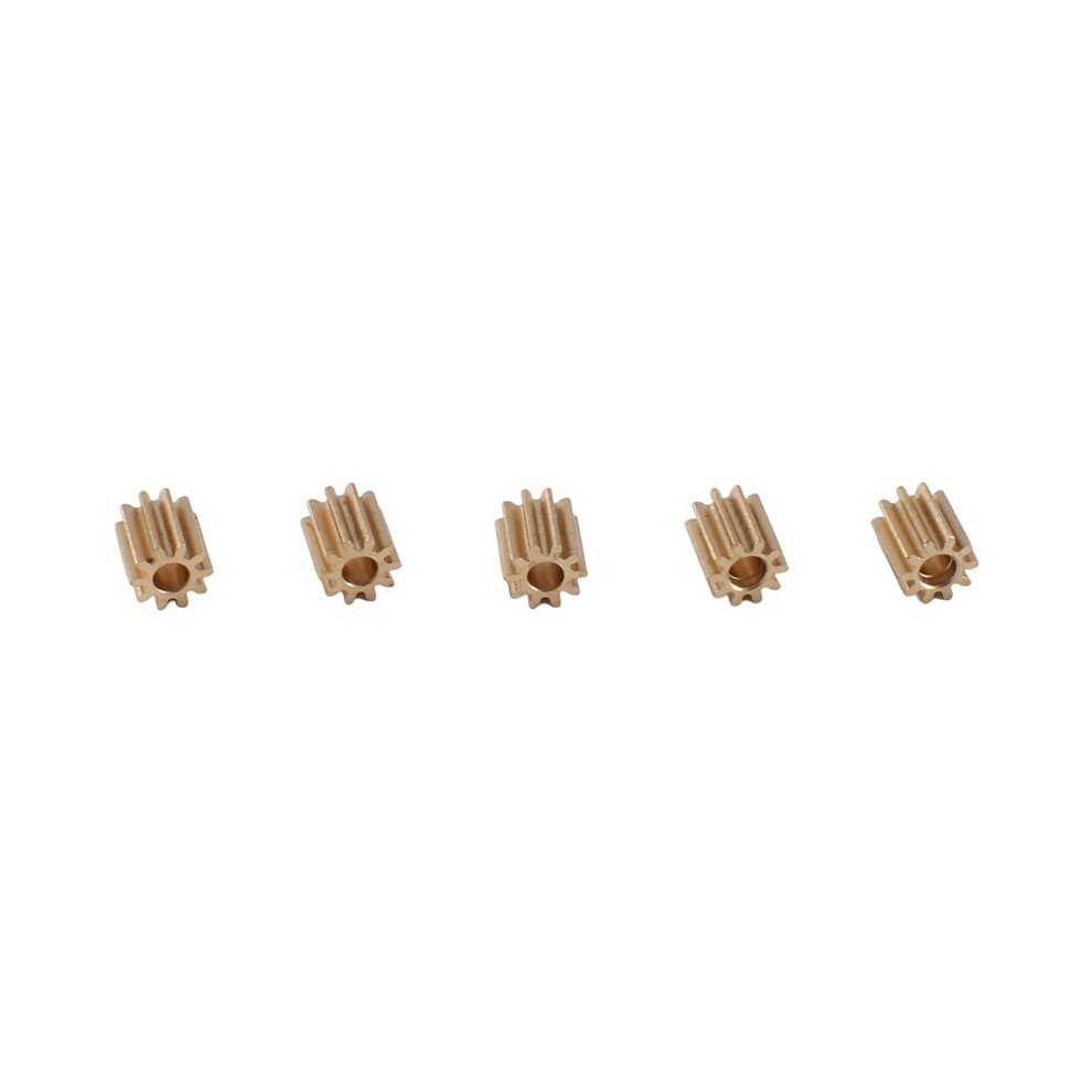 5Pcs Brass 10T Pinion Gear Motor Gear For Axial Scx24 1/24 Rc Crawler Car Upgrade Parts 6034080284856