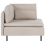 Beliani Corner Seat EGERIS Fabric Beige 4